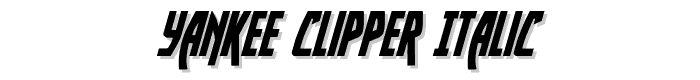 Yankee Clipper Italic font